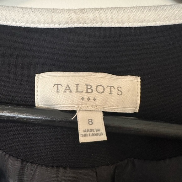 Talbots Black and White Blazer (size 8) - Picture 2 of 4